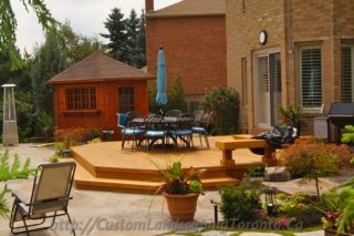 Landscaping and patio deck design