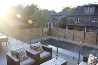 LANDSCAPING PROJECT WITH POOL CONSTRUCTION INTERLOCKING AND DECK